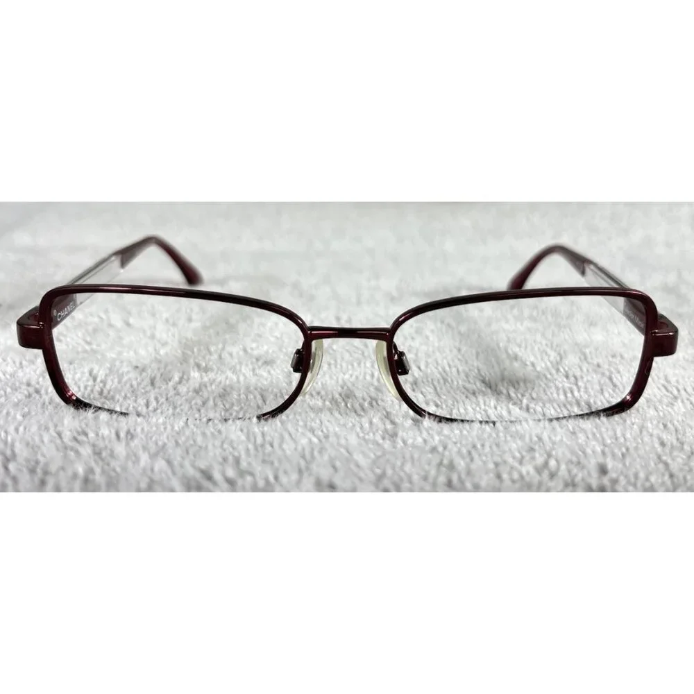 Chanel 2153 c.415 Marble Red Eyeglasses Collection Miroir Frames 53-16-135 Italy - Picture 4 of 9